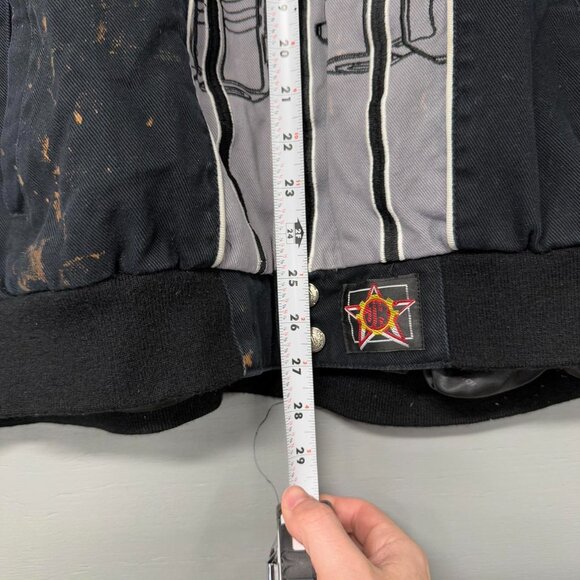 Vintage JH Design Punisher Nascar‎ Bomber Jacket 2XL - Picture 6 of 7